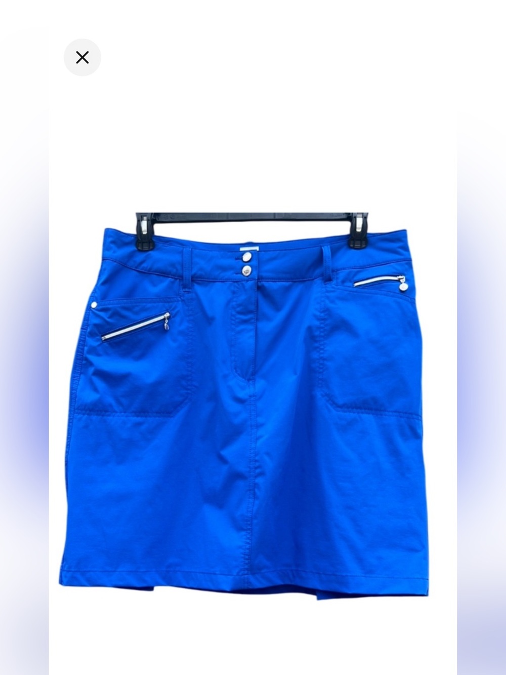 Daily Sports Vibrant Blue Golf Athletic Skort with Zipper Pockets Size 14